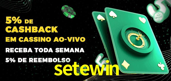 Promoções do cassino ao Vivo setewin